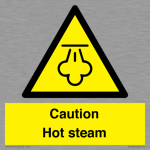 Caution Hot steam